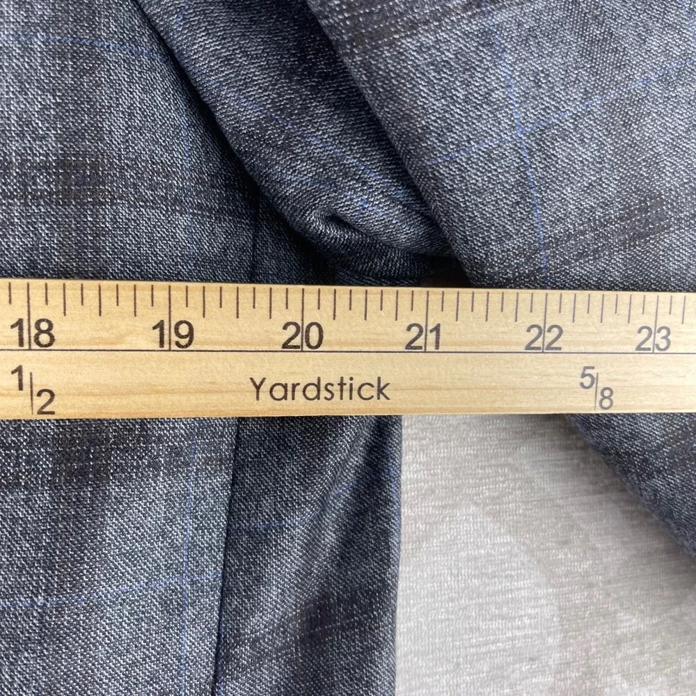 Brooks Brothers Regent Sport Coat Mens 44R Grey Plaid E.Thomas Wool Blazer Italy